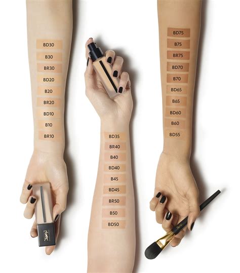 ysl b10 vs b20|YSL foundation shade guide.